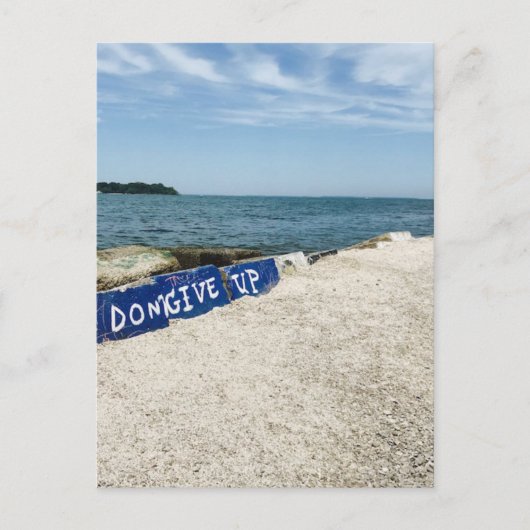 Don'与え Up on  Rocks at Put-in-Bayカード ポストカード (正面)