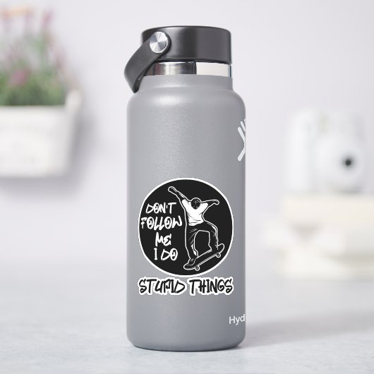 Don'後を追 Me 4"キスカットビニールシール シール (HydroFlask)