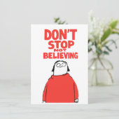 Don ストップ Not 信じ's – 不器用な勇気付けられる カード (スタンド正面)
