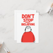 Don ストップ Not 信じ's – 不器用な勇気付けられる カード (正面/裏面インサイチュ)
