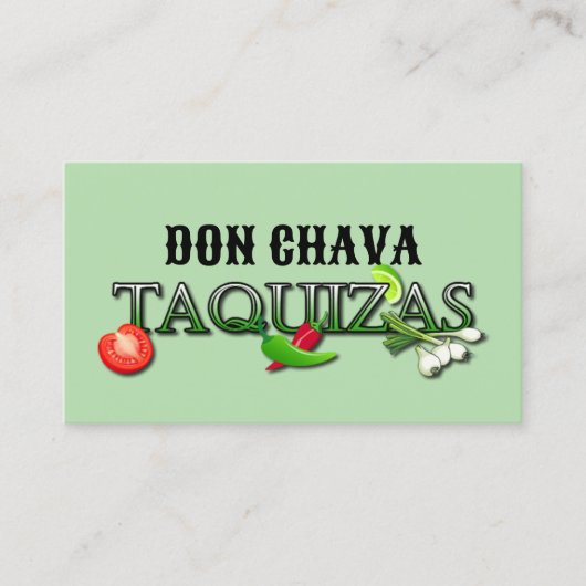 Don Chava Taquizas 名刺 (正面)