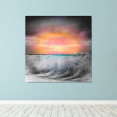 Don DePaolaによるボデガ湾の夜落 キャンバスプリント (インサイチュ (ウッドフロア))