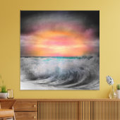 Don DePaolaによるボデガ湾の夜落 キャンバスプリント (インサイチュ (リビング))