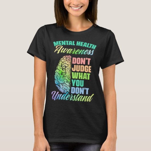 Don Judge Mental Illness Support Mental Health Awa Tシャツ (正面)