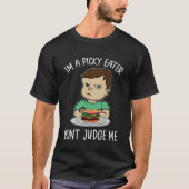 Don Judging Picky Eater Cute Boy Son Kid Burger Fu Tシャツ (正面)