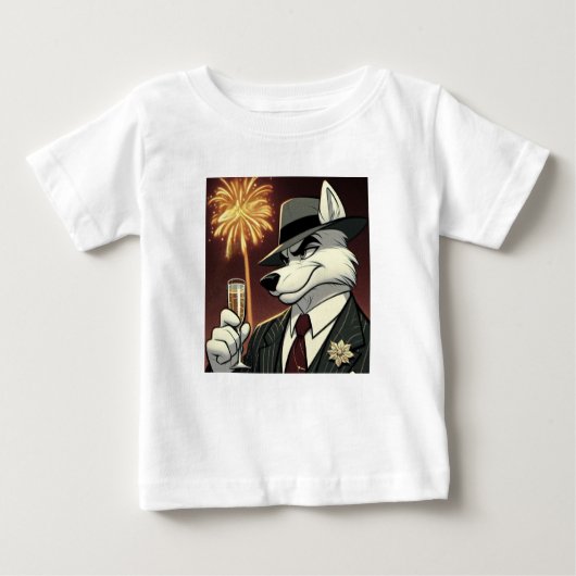 Don Lupo Canino "New Year" ベビーTシャツ (正面)