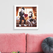 Don Lupo Canino "Valentines" キャンバスプリント (インサイチュ (リビング))