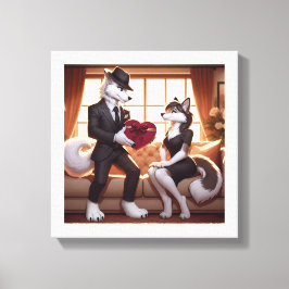 Don Lupo Canino "Valentines" キャンバスプリント