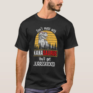 Don Messful With Nanasaurus Jurassskit D Tシャツ