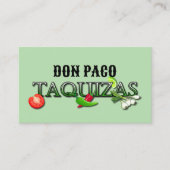 Don Paco Taquizas 名刺 (正面)