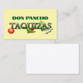 Don Pancho Taquizas 名刺 (正面/裏面)