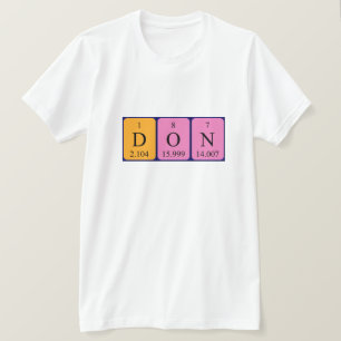 Don periodicテーブル名のシャツ tシャツ