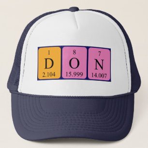 Don periodic table name hat キャップ