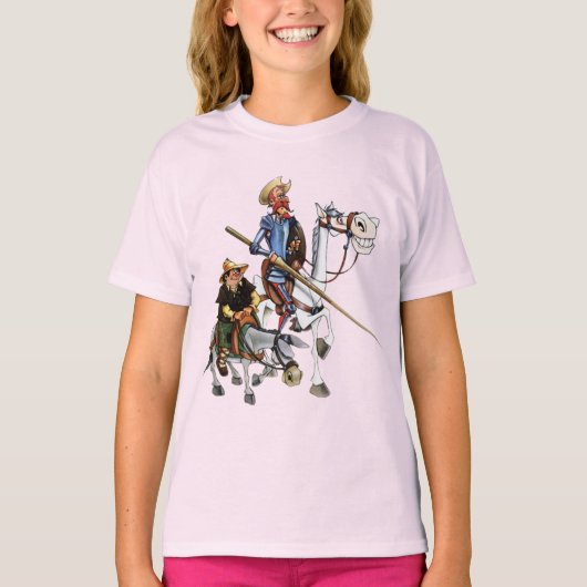 DON QUIJOTE, SANCHO, ROCINANTE y RUCIO - Camiseta Tシャツ (正面)