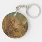 Don Quixote Guided by Folly, 18th century tapestry キーホルダー (裏面)