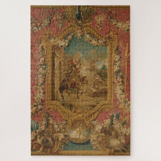 Don Quixote Guided by Folly, 18th century tapestry ジグソーパズル (縦)