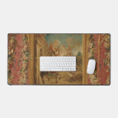 Don Quixote Guided by Folly, 18th century tapestry デスクマット (キーボード&マウス)