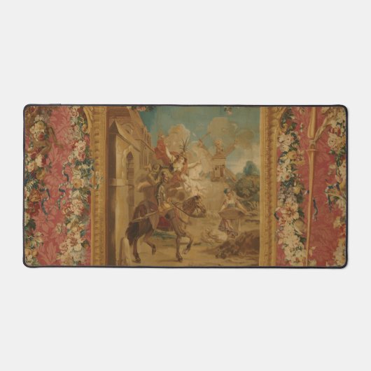 Don Quixote Guided by Folly, 18th century tapestry デスクマット (正面)