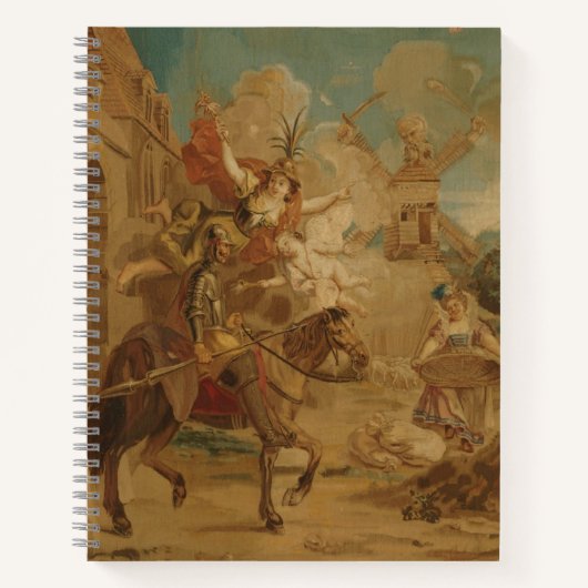 Don Quixote Guided by Folly, 18th century tapestry ノートブック (正面)