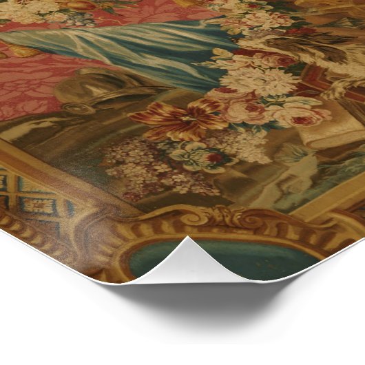 Don Quixote Guided by Folly, 18th century tapestry ポスター (コーナー)