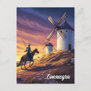 Don Quixote in Consuegra Spain Travel ポストカード
