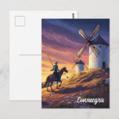 Don Quixote in Consuegra Spain Travel ポストカード (正面/裏面)