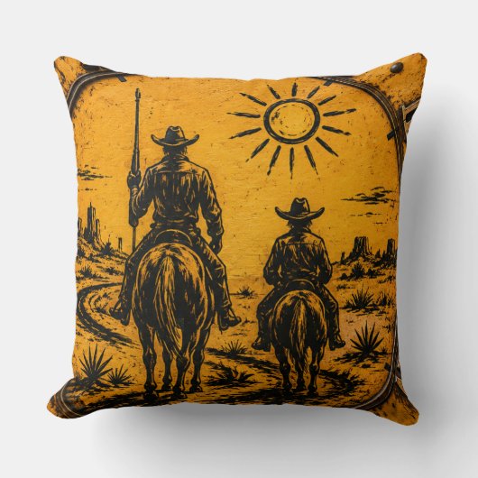 Don Quixote & Sancho Panza クッション (正面)