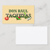 Don Raul Taquizas 名刺 (正面/裏面)