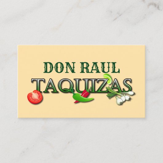 Don Raul Taquizas 名刺 (正面)