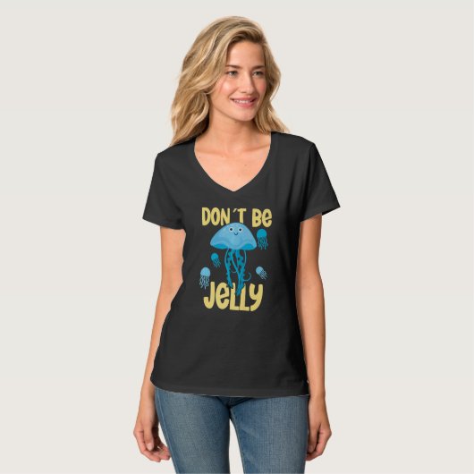 Don´t be jelly jellyfish   tシャツ (正面フル)