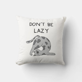 Don’t Be Lazy Yoga Cat クッション