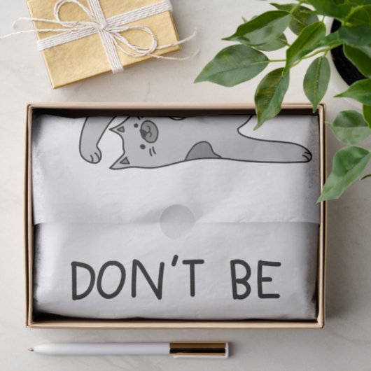 Don’t Be Lazy Yoga Cat 薄葉紙 (ギフト)