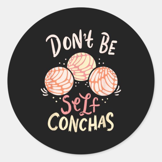 Don´t Be Self Conchas Latina  ラウンドシール (正面)