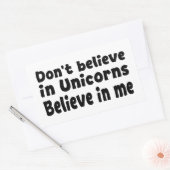 Don’t believe in Unicorns - Believe in me 長方形シール (封筒)