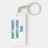 Don`t Forget, Davey Loves You! キーホルダー (裏面)