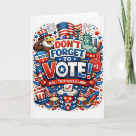 Don’t Forget to Vote! Patriotic Celebration  カード