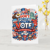 Don’t Forget to Vote! Patriotic Celebration  カード (黄色い花)