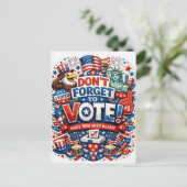 Don’t Forget to Vote! Patriotic Celebration  ポストカード (スタンド正面)
