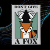 Don’t Give a Fox Funny Fox Graphic Button 缶バッジ