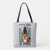 Don’t Give a Fox Funny Fox Graphic Tote Bag トートバッグ (裏面)