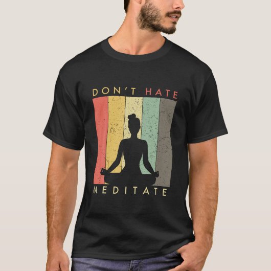 Don t Hateめい想レトロヴィンテージTシャツ Tシャツ (正面)