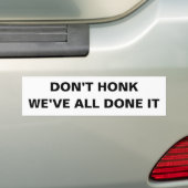 Don’t honk bumper sticker バンパーステッカー (車上)