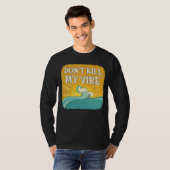 DON T KILL MY VIBE Cool Beach  Surfer Tシャツ (正面フル)