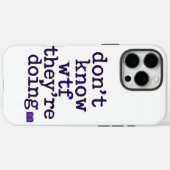 Don’t Know WTF They’re Doing – Indie Sleaze Vibe Case-Mate iPhoneケース (裏面 (横))