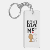Don’t Leave Me Cute Couple Love Keychain | Romanti キーホルダー (正面左)