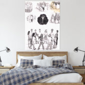 Don’t let death. Be your life. キャンバスプリント (インサイチュ (寝室))