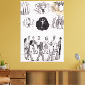 Don’t let death. Be your life. キャンバスプリント (インサイチュ (リビング))