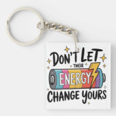 ⚡ Don’t Let Their Energy Change Yours キーホルダー (正面)