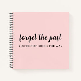 Don’t Look Back Peachy Pink Design ノートブック