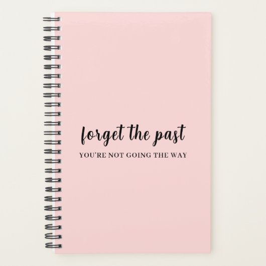 Don’t Look Back Peachy Pink Design プランナー手帳 (正面)
